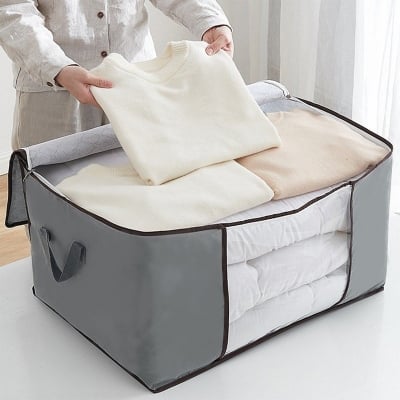 Picture of Large Capacity Quilt & Blanket Storage Bag - Winter Clothes Organizer