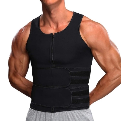 Picture of Waist Trainer Slim Corset Back Waist Support Belt Men Back Brace Belt Fajas Lumbares Ortopedicas Protection Spine Support Vest