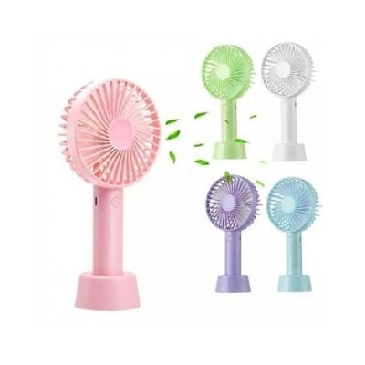 Picture of New Mini Rechargeable Usb Charging Portable Handheld 3 Gear Speed Desktop Fan F08 / Makeup Fan / Mine Fan/ Small Fan / Portable Fan - Charger Fan