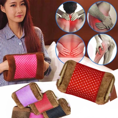 Picture of Winter Electric Hot Water Bottles Hot Water Bag Heated Bag with Flannel Cover - Multicolour