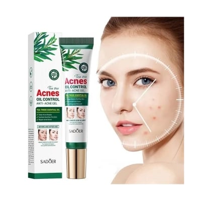 Picture of SADOER Tea Tree Acne Oil Control Face Gel Anti-Acne Hydrating Moisturizing Gel 20g