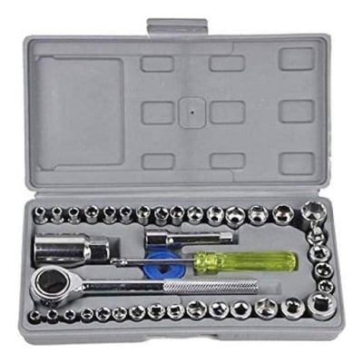 Picture of 40-in-1 Peace Tools Kit and Screwdriver and Socket Set Automobile Tools Set Box - Versatile Toolkit for All Your Repair Needs