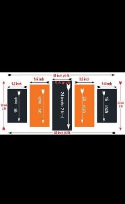 Picture of 5Pcs In 1 Set Wall Canvas Art (printing) code# 205 - Multicolor