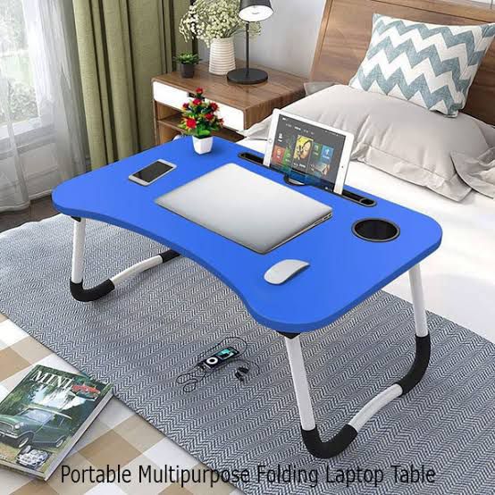 Picture of KIDS READING WRITTING TABLE LAPTOP TABLE FOR BED CHINA Portable Desk Foldable LAPTOP STAND - Multicolor
