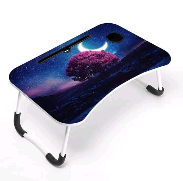 Picture of Waterproof Printing KIDS READING WRITTING TABLE LAPTOP TABLE FOR BED CHINA Portable Desk Foldable LAPTOP STAND - Multicolor