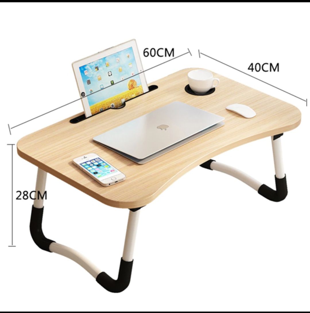 Picture of Waterproof Printing KIDS READING WRITTING TABLE LAPTOP TABLE FOR BED CHINA Portable Desk Foldable LAPTOP STAND with drawer - Multicolor