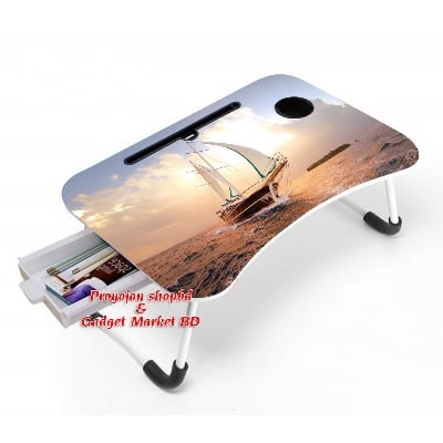 Picture of Premium Quality - Printing Foldable and Portable Multi-Favorable Laptop Table Stand-Study Table-Bed Table - Signifying - Multicolor