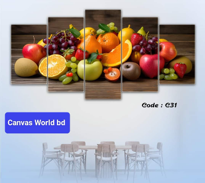 Picture of 18*36 inch 5Pcs In 1 Set Wall Canvas printing code#c31 - Multicolor