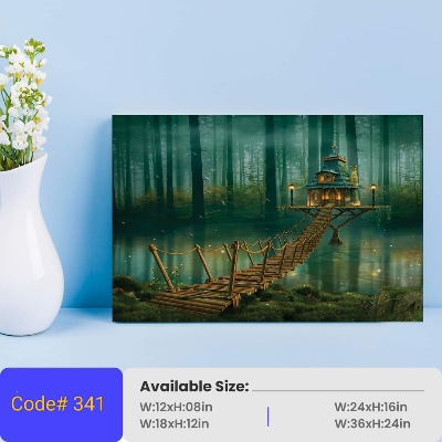 Picture of 1-part 18x12 inch Wall Canvas Art with Zigzag Lamination (Printing) - 18x12 inch