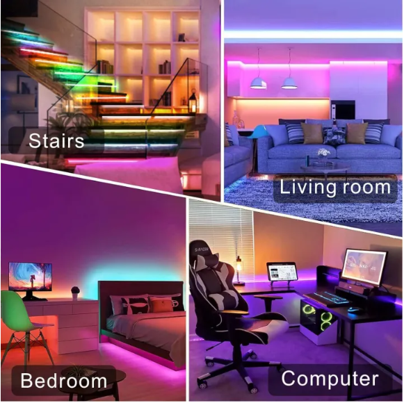 Picture of Waterproof RGB Remote Control LED Strip Light - Multicolor
