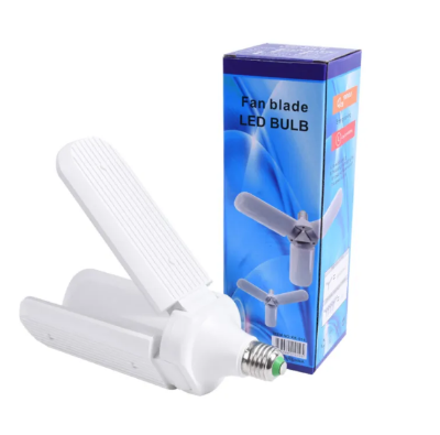 Picture of Foldable Fan Blade LED Garage Light – E27 220V, 30W/45W/60W – Energy Saving High Brightness Home & Pendant Bulb - Multicolor