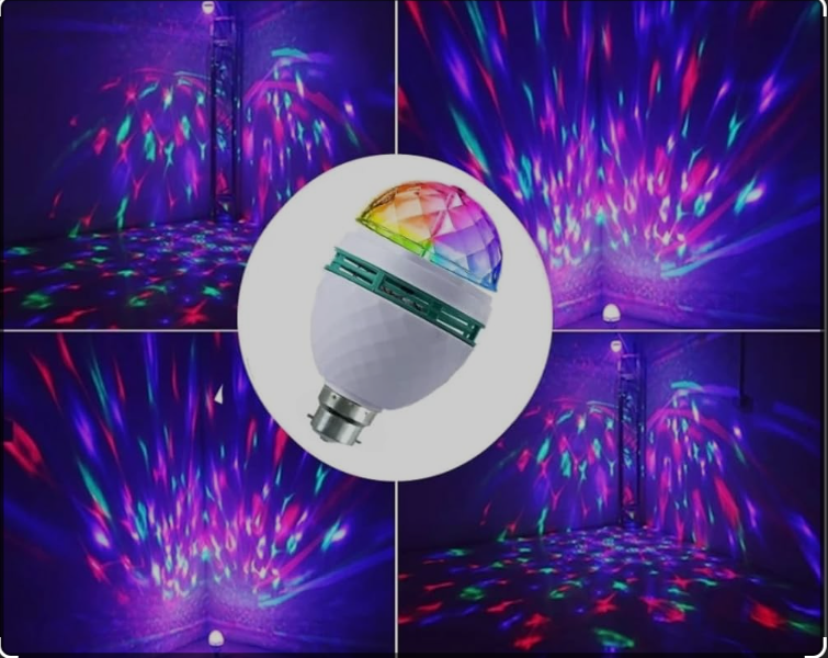 Picture of Led dj ডিস্কো মুভিং বাল্ব লাইট মাল্টি-কালার - dj light - Multicolor