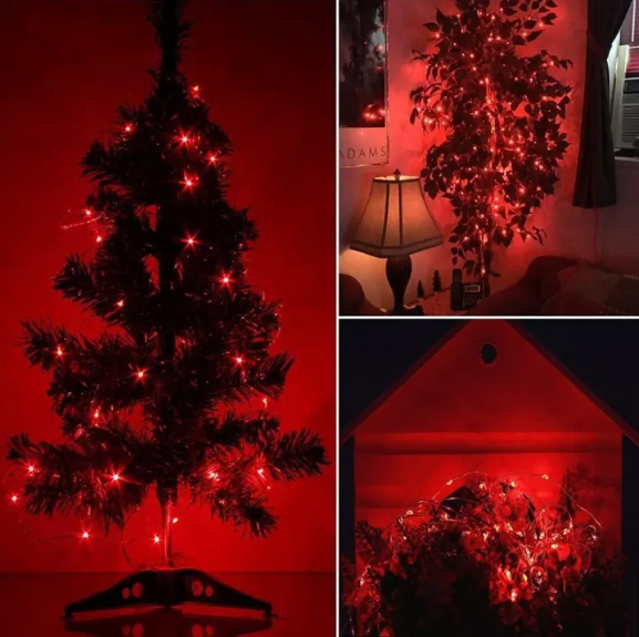 Picture of Red LED Fairy Lights – Decorative String Light for Room & Party - Red