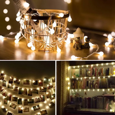 Picture of Warm White Snow Ball Fairy Lights (28-piece set, waterproof - White