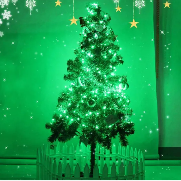 Picture of Led Waterproof 8 Mode Copper String Fairy Decoration Light 10M 100Led Direct Plug in for Diwali and Other Decorations (Green) - Room Decoration Light - Green