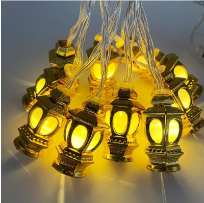 Picture of Golden Glow Lantern Fairy Lights - Gold
