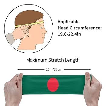 Picture of 50 Pcs Bangladesh Flag Headband – Symbol of Patriotism | MNK SHOP (Multicolor)