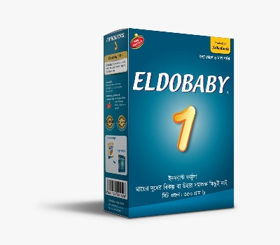 Picture of Eldobaby 1 BIB Infant Formula with Iron 0-6 Months 350 gm