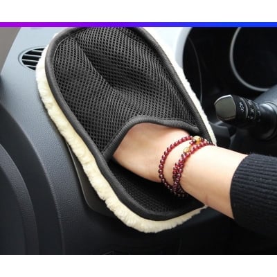 Picture of Pet Hair Removal Tool Pet Grooming Gloves Reusable Static Removal Glove for Dog Cat Long/Short/ Hair from Clothes Carpets