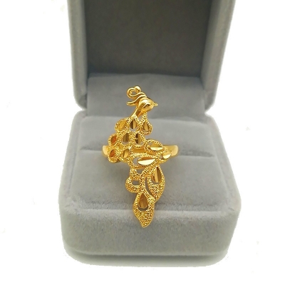 Picture of Adjustable Plated Peacock Ring for Women Fashion Jewelry