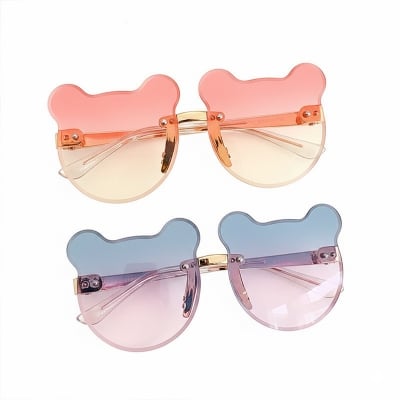 Picture of Teddy Glow Fantasy Bear-Shaped Colorful Kids Sunglasses