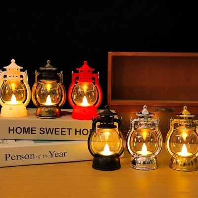 Picture of Retro Kerosene Night Light Outdoor Camping Kerosene Garden Oil Lamp Lantern Art Pendant Christmas Halloween Crafts Decorations