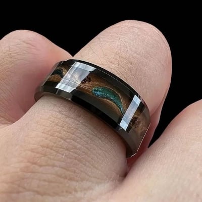 Picture of Men's punk design titanum steel finger ring - Ring For Men - Ring For Men