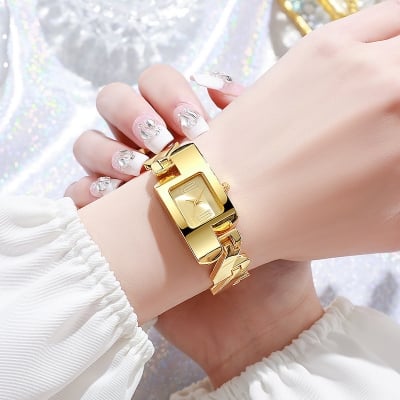 Picture of Stylish & Fashionable  Elegant Rhombus Mirror Original Quartz Ladies Watch