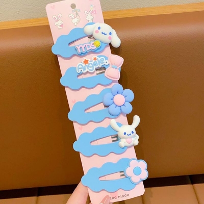 Picture of Cute Girls Cartoon Animal Fruit Hairpins Children Sweet Heart Hair Clip Barrettes Headband Kids Fashion Hair Accessories