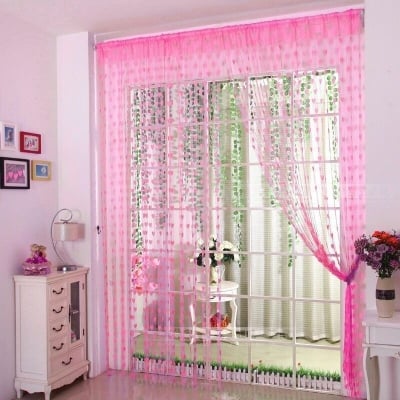 Picture of Love Heart Shaped Net Curtain/Porda