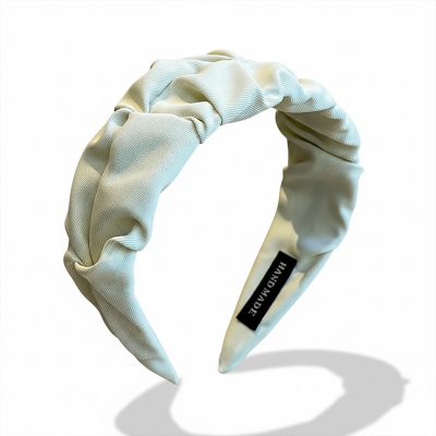 Picture of New And Good Quality Fashion Hair Bands for Women Girls Flower Solid Color Headbands Headwear Folded Hair