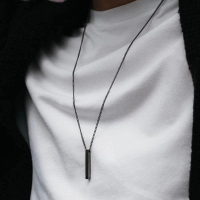Picture of Men's Necklace Stainless Steel Cuban Link Chain