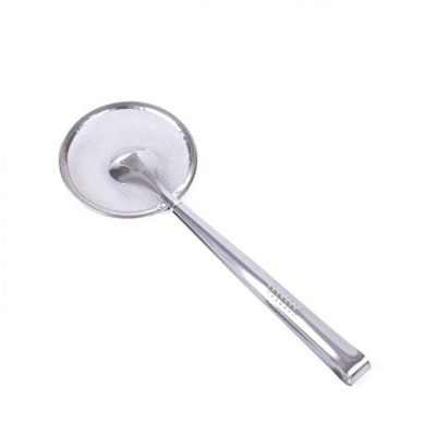 Picture of 1PCS Stainless Steel Kitchen Colander Filter Mesh Spoon Fried Food Oil Scoop Drain Oil Food Clip Fishing Oil Kitchen Gadgets