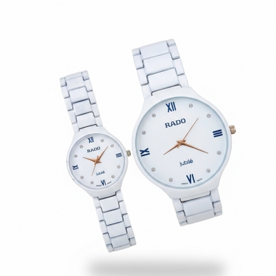 Picture of White Stainless Steel Quartz Watch for Couple