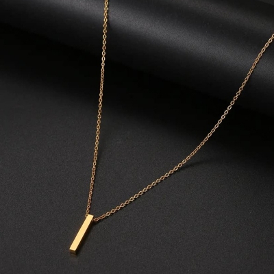 Picture of Golden New Collection  Stainless Steel Trendy Fashion Necklace For Men