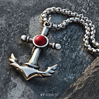 Picture of Silver Man Necklaces Chain Pendants Punk Rock Unique for Male Pendant For Men/t//Men's Chain/Men's Necklace
