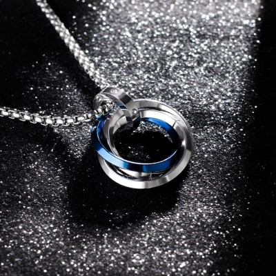 Picture of Men's Fashion Jewelry Black color Arrow Head Pendant Long Chain Necklaces mens necklaces Collier Femme ArrowHead