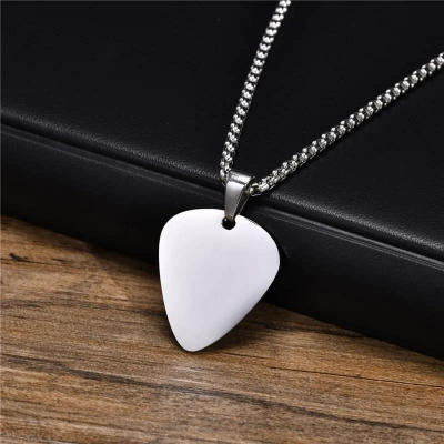 Picture of Guitar Pick Pendant Necklaces For Men Male Boys Gifts Jewelry/Gift for Men/Boys
