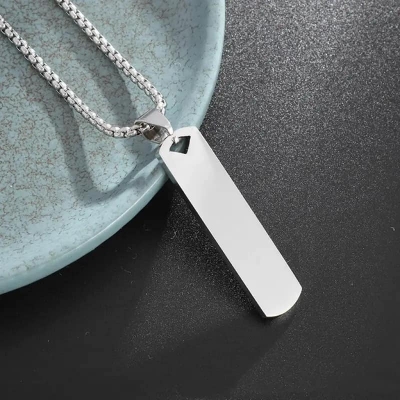 Picture of Silver Stainless Steel Trendy Fashion Necklace For Men