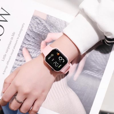 Picture of Fashionable Square LED Digital Sports Watch LED Wrist Watch
