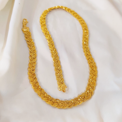 Picture of Stylish Gold Plated Beni Style Chain Necklace For Women - Necklace For Girls