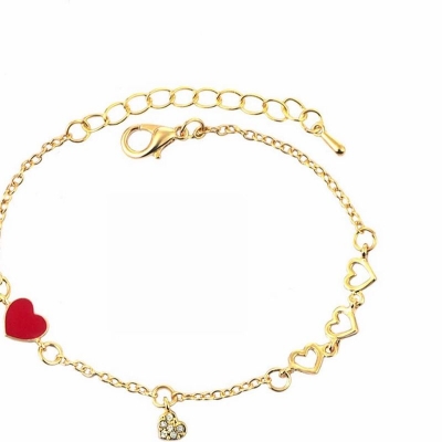 Picture of Red Heart Bracelet For Women New