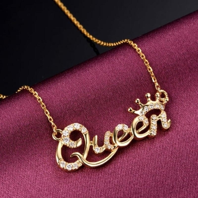 Picture of Trendy Square Golden  Necklace Chain For Women/ Girls