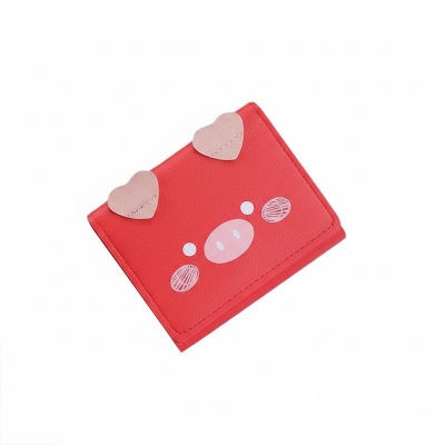 Picture of New Women Cute Pink Wallets Pocket Purse Card Holder Cartoon Pig Design Wallet