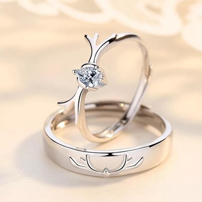 Picture of Couple Love Ring for Men And Women Lovers Matching Jewelry