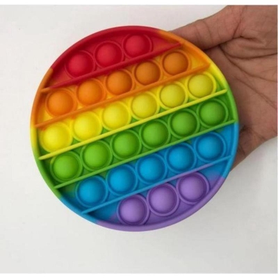 Picture of 2Pcs Pop It Fidget Toy Buy 1 Take 1 sale set rainbow Unicorn Toys for Kids baby girl Early Educational Popit Fige