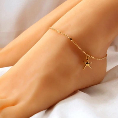 Picture of Fashion Simple Starfish Chain Anklet Women Alloy Anklet Foot Ornaments