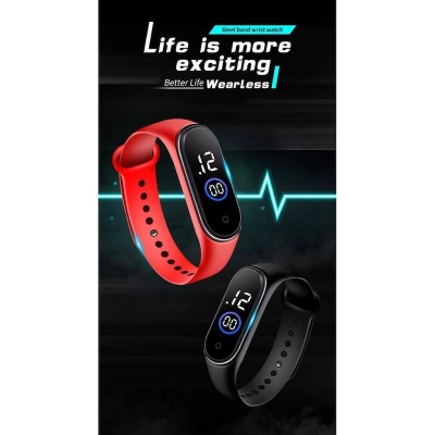 Picture of Silicon screen touch waterproof led watch 2 Pac