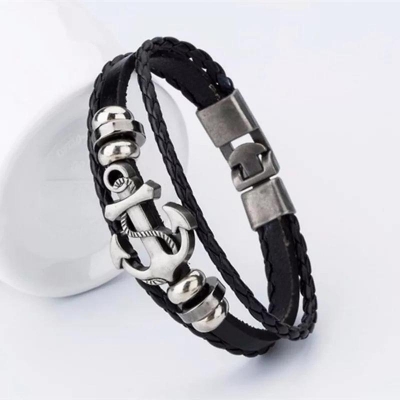 Picture of Stainless Steel Anchor Bracelets Bangles Men