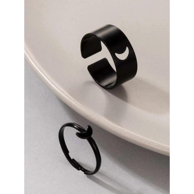 Picture of Moon Decor Ring New 2 Pcs